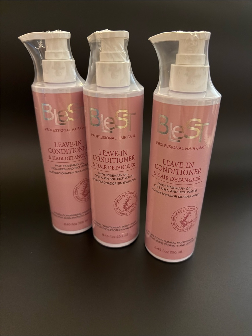 Professional Leave-In Conditioner & Hair Detangler — Pink
